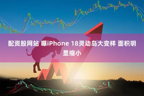 配资股网站 曝iPhone 18灵动岛大变样 面积明显缩小